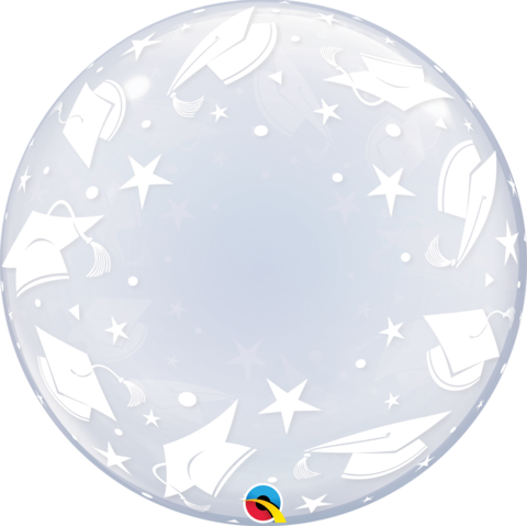 60cm Deco Bubble Graduation Caps #48565 - Each (Pkgd.)