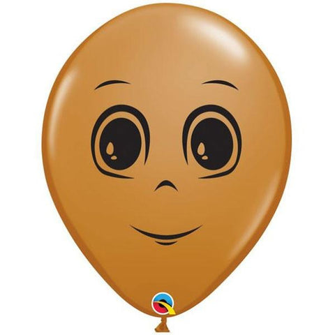 40cm Round Mocha Brown Masculine Face #49885 - Pack of 50