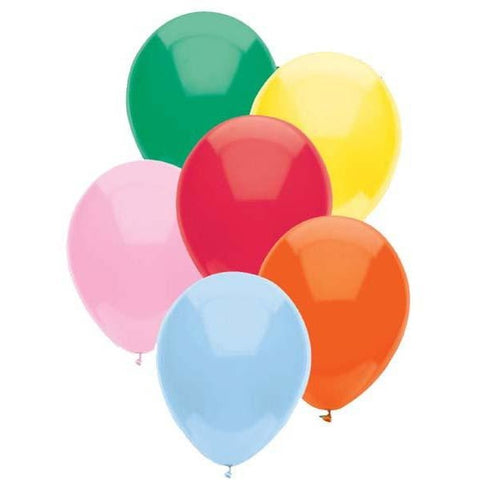 30cm Round Standard Assorted Funsational Plain Pkg #50066 - Pack of 50
