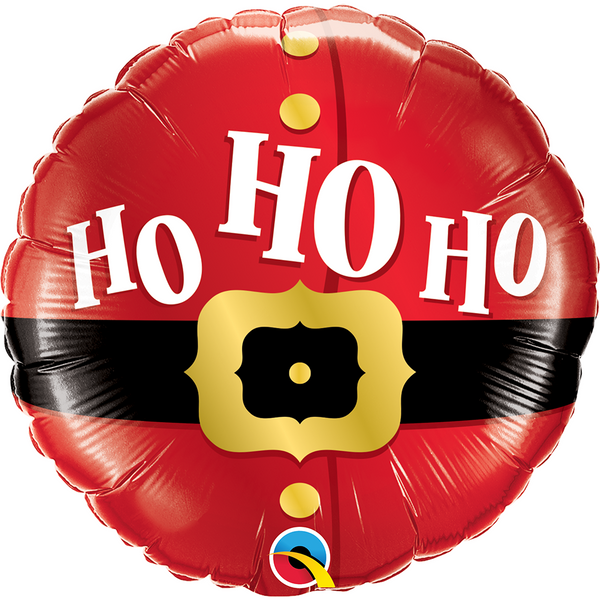 45cm Round Foil Ho Ho Ho Santa's Belt #52120 - Each (Pkgd.)