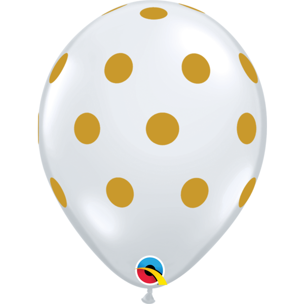 28cm Round Diamond Clear Big Polka Dots #55452 - Pack of 50