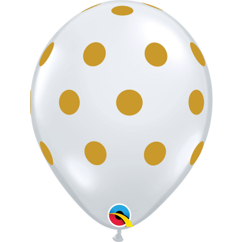 28cm Round Diamond Clear Big Polka Dots #55452 - Pack of 50