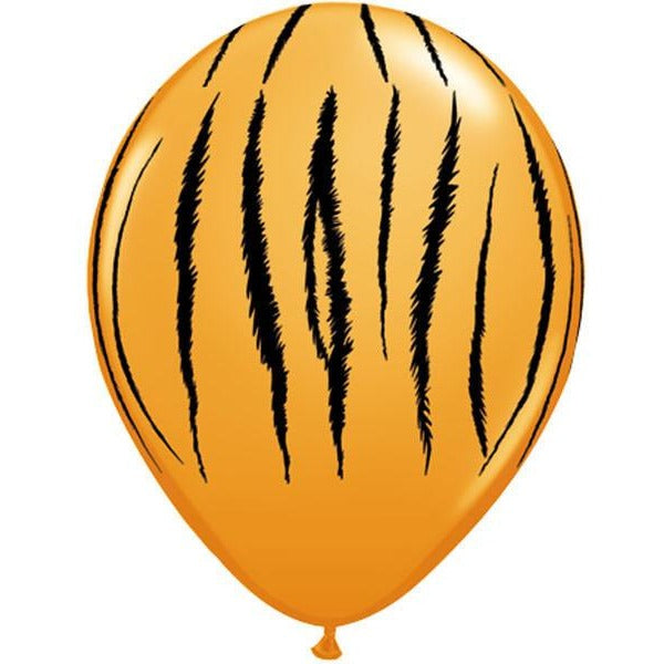 28cm Round Orange Tiger Stripes #55474 - Pack of 50
