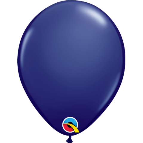 28cm Round Navy Qualatex Plain Latex #57127 - Pack of 100