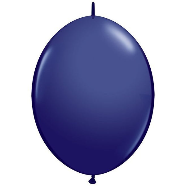 15cm Quick Link Navy Qualatex Quick Link Balloons #57145 - Pack of 50