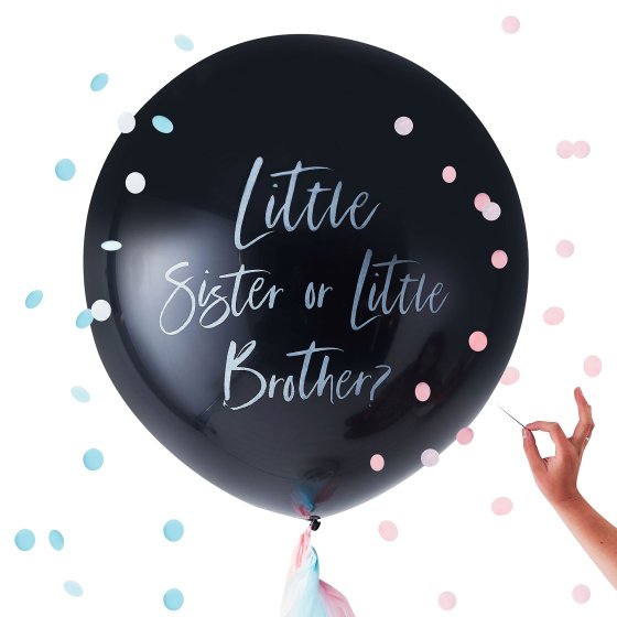 90cm Round Twinkle Twinkle Giant Gender Reveal Latex TW836 Each