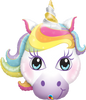 Mini Shape Foil Magical Unicorn 35cm #58025 - Each (Inflated, supplied air-filled on stick)
