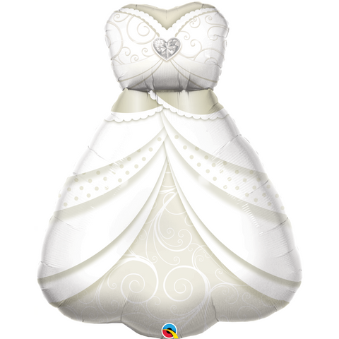 Shape Foil Bride's Wedding Dress 95cm SW #57367 - Each (Pkgd.)