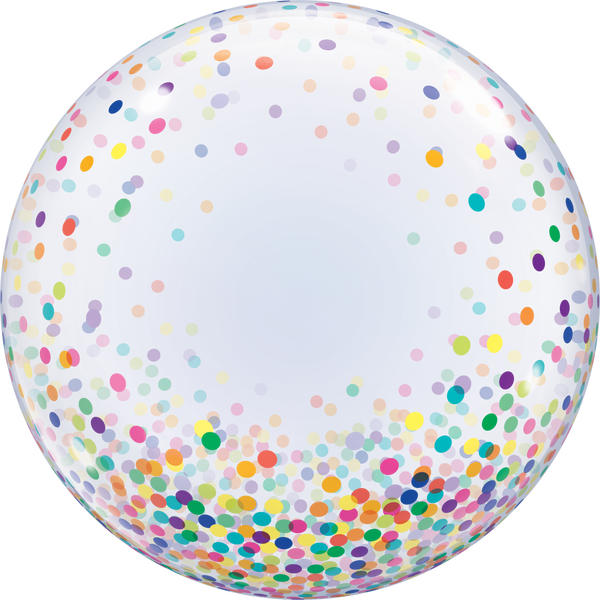 60cm Deco Bubble Colorful Confetti Dots #57791 - Each (Pkgd.)