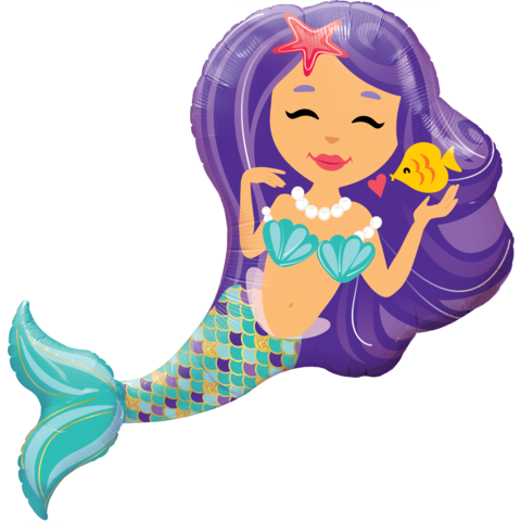 Shape Foil Enchanting Mermaid 95cm SW #57815 - Each (Pkgd.)