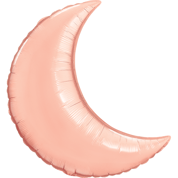 88cm Crescent Moon Rose Gold Plain Foil #57857 - Each (Unpkgd.)