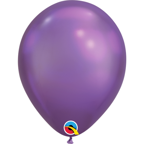 28cm Round Chrome Purple Qualatex Plain Latex #58274 - Pack of 100