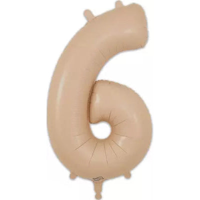 86cm Foil Number SIX Matte SAND #606760