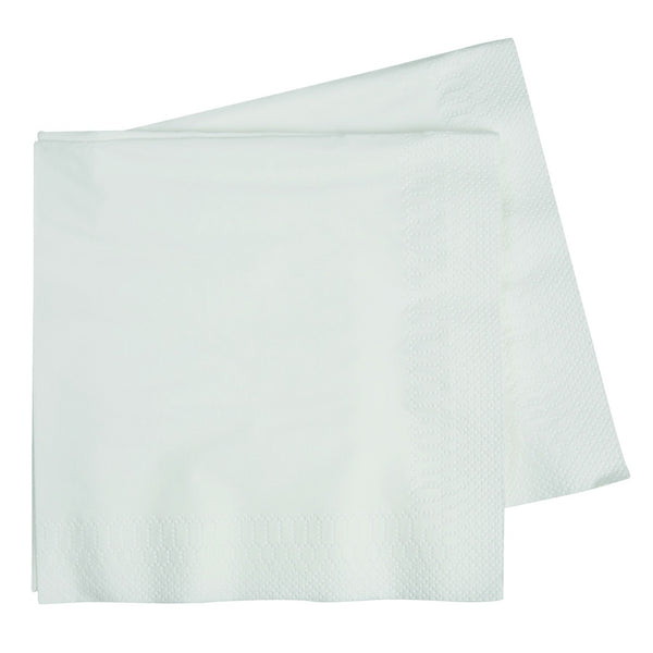 LUNCH Napkin 330mm WHITE 40Pk #FS6072WHP