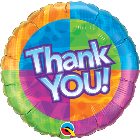 45cm Round Foil Thank You! Star Patterns #60872 - Each (Pkgd.) SPECIAL ORDER ITEM