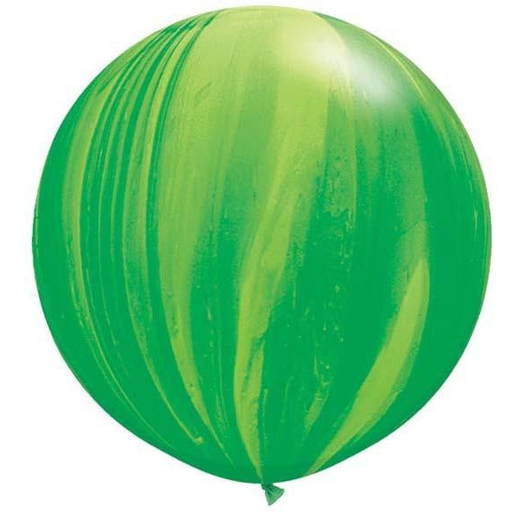90cm Round Green Agate QX Plain Rainbow Superagate #63757 - Pack of 2 SPECIAL ORDER ITEM