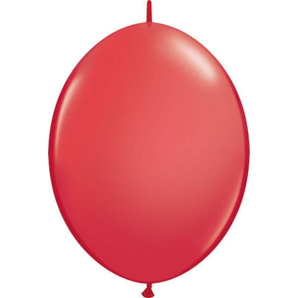 30cm Quick Link Red Qualatex Quick Link Balloons #65213 - Pack of 50