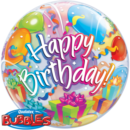 56cm Single Bubble Birthday Surprise #65407 - Each
