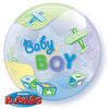 56cm Single Bubble Baby Boy Airplanes #69728 - Each