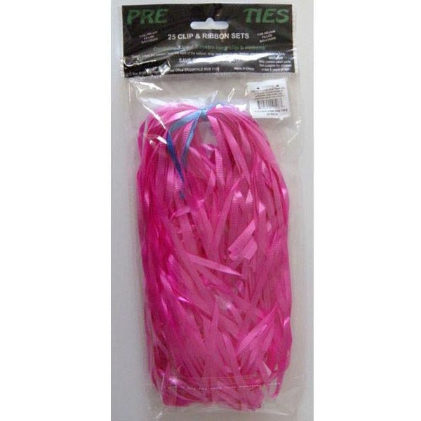 QX Quickie Ties 24mm Fuchsia Pink #73876 - Pack of 25