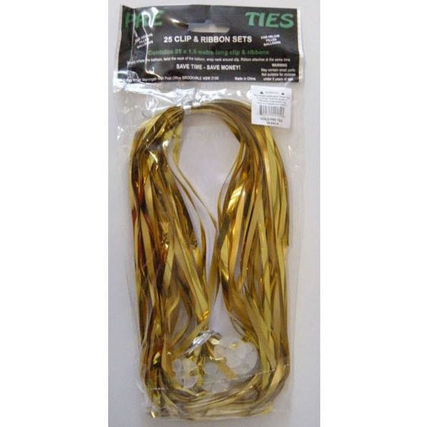 QX Quickie Ties 24mm Gold Foil #73950 - Pack of 25
