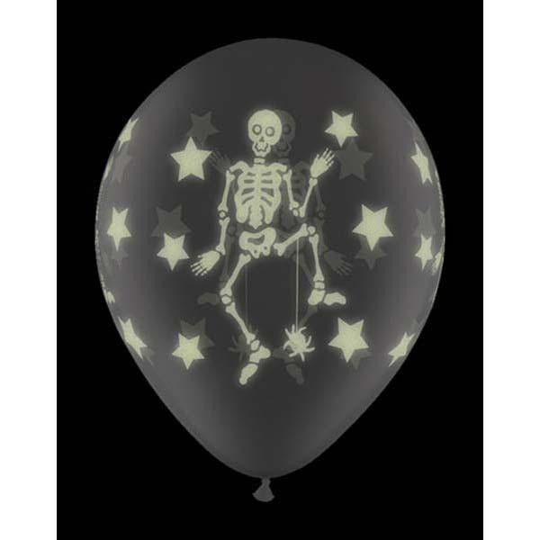 28cm Round Diamond Clear Glow Skeletons Wrap #74876 - Pack of 25 SPECIAL ORDER ITEM