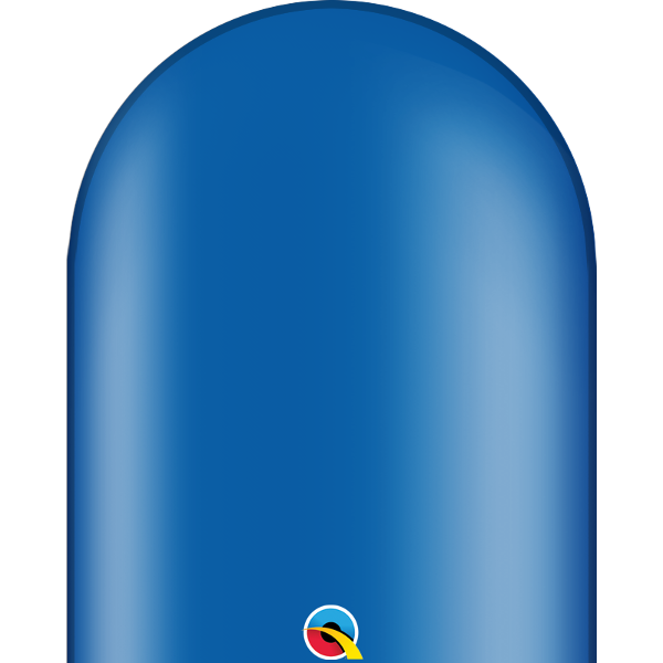 646Q Jewel Sapphire Blue Qualatex Plain Latex #75454 - Pack of 50