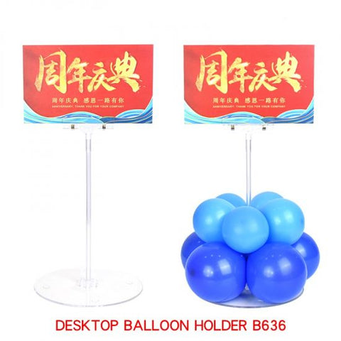 Table top Balloon Stand with Jumbo Balloon Cup transparent- #B636- single