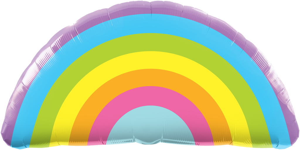 90cm Shape Foil Radiant Rainbow #78556 - Each (Pkgd.)