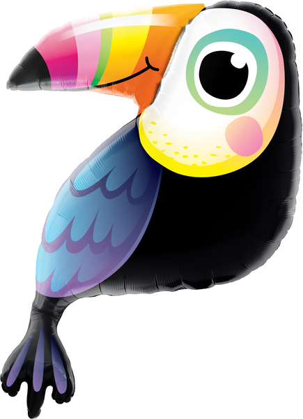 103cm Shape Foil Colorful Toucan #78563 - Each (Pkgd.)