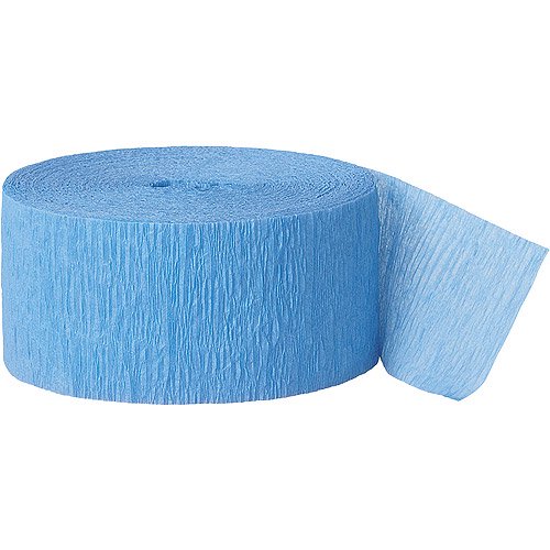 Crepe Streamer PASTEL BLUE 30m roll #FS5218PB