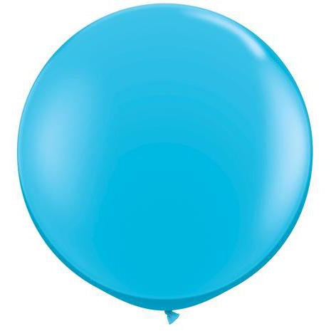 90cm Round Robin's Egg Blue Qualatex Plain Latex #82784 - Pack of 2