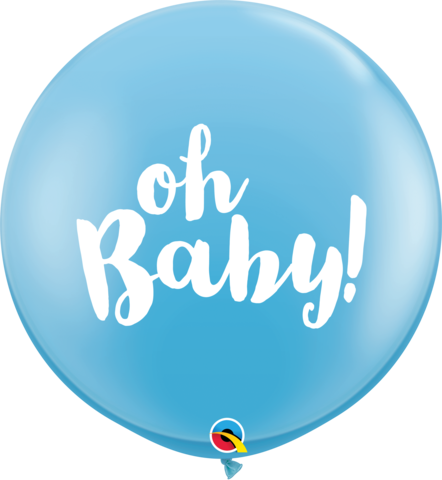 90cm Round Pale Blue Oh! Baby #85830 - Pack of 2