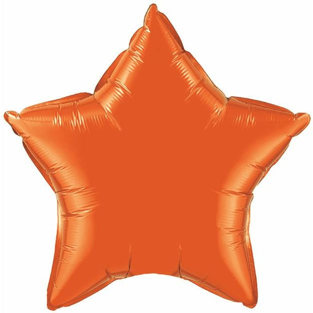 50cm Star Foil Orange Plain Foil #86966 - Each (Unpkgd.)