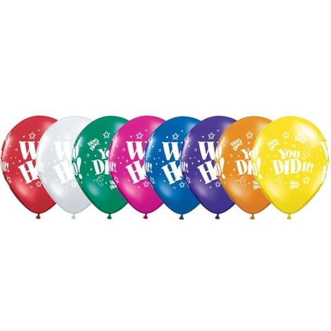 28cm Round Jewel Assorted Woo Hoo! You Did It! #87080 - Pack of 50