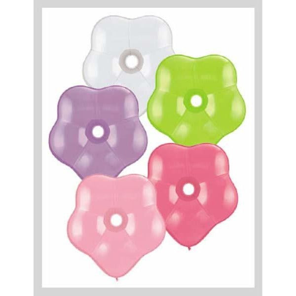 40cm Blossom Flower Assorted Qualatex Plain Latex Blossom #87171 - Pack of 50