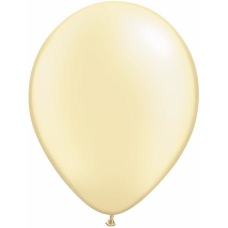 40cm Round Pearl Ivory Qualatex Plain Latex #87577 - Pack of 50 SPECIAL ORDER ITEM