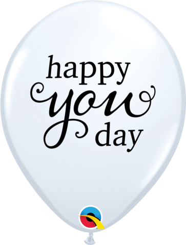 28cm Round White SIMPLY Happy You Day #87902 - Pack of 50