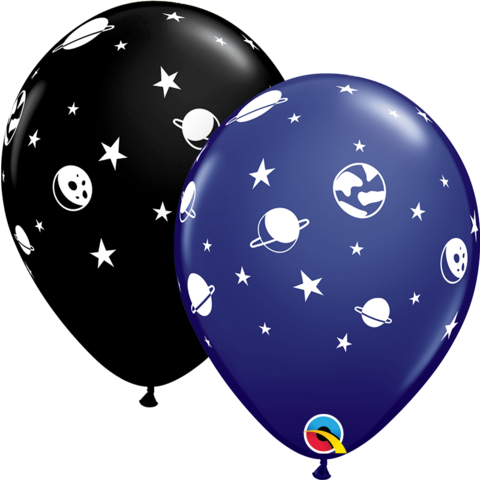 28cm Round Navy & Black CELESTIAL Fun #88218 - Pack of 50