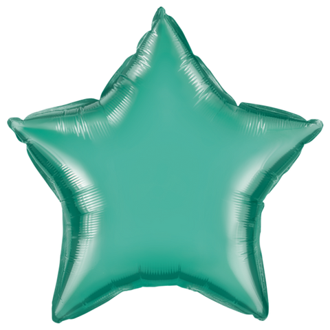 50cm Star Chrome Green Plain Foil #89721 - Each (Unpkgd.)
