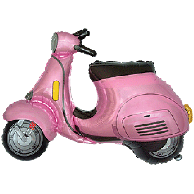 Pink best sale motor scooter