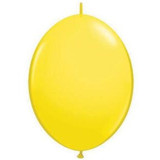 15cm Quick Link Yellow Qualatex Quick Link Balloons #90174 - Pack of 50