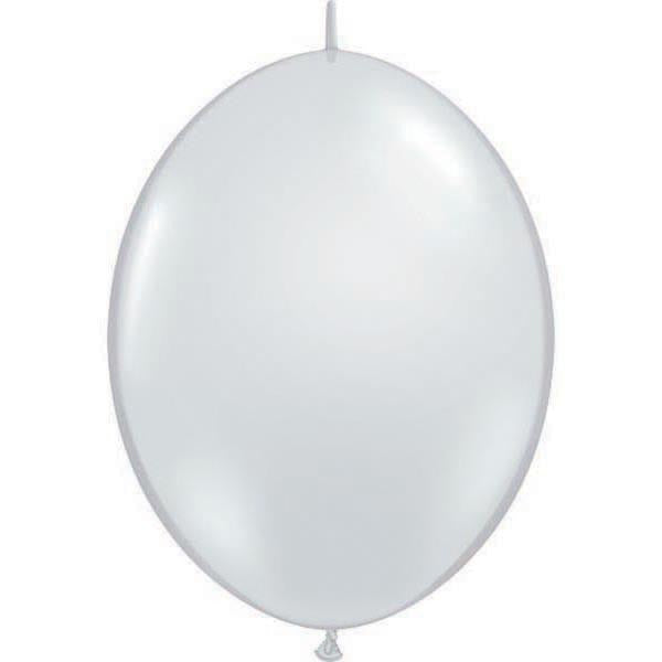 15cm Quick Link Diamond Clear Qualatex Quick Link Balloons #90382 - Pack of 50 SPECIAL ORDER ITEM
