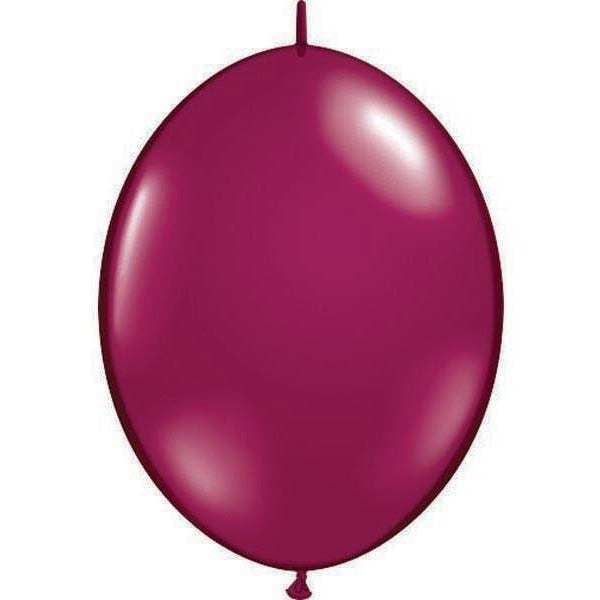 15cm Quick Link Sparkling Burgundy Qualatex Quick Link Balloons #90542 - Pack of 50 SPECIAL ORDER ITEM
