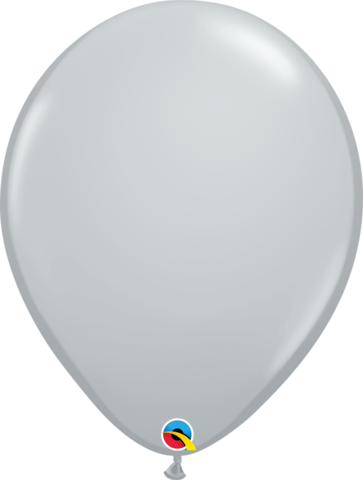 40cm Round Grey Qualatex Plain Latex #92289 - Pack of 50