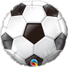 22cm Round Foil Soccer Ball #98439 - Each flat