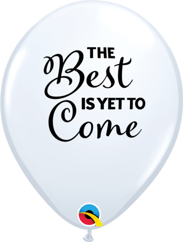 28cm Round White SIMPLY Best Is Yet To Come #98574 - Pack of 50