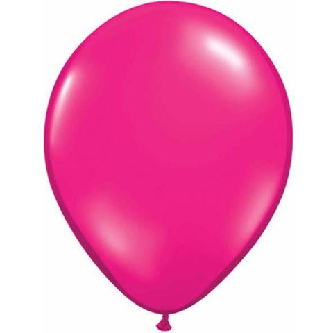 28cm Round Jewel Magenta Qualatex Plain Latex #99324 - Pack of 25