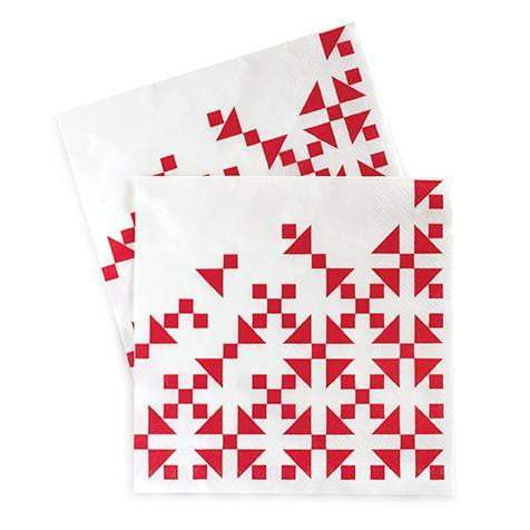 Lunch Napkin CANDY CANE RED 20 Pack #PEAR0610