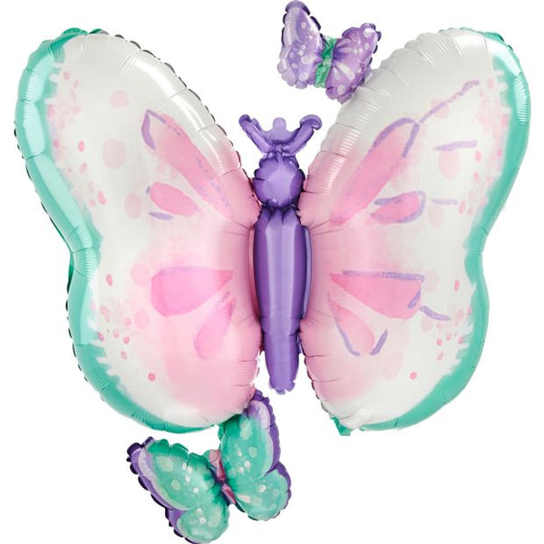 39inch Foil Shape Flutters BUTTERFLY #42887